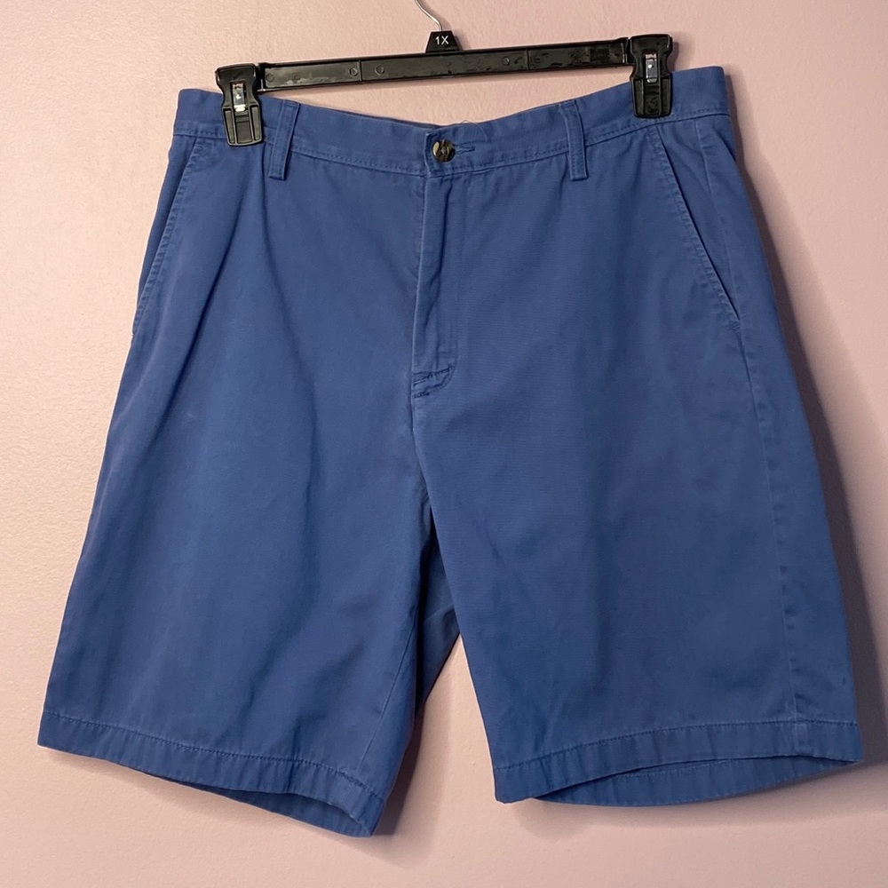 Nautica Men’s Flat Front Royal Blue Dress Shorts 34W x 10L